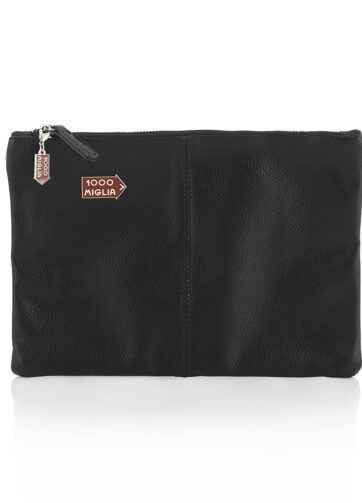 pochette nera in ecopelle originale 1000 Miglia