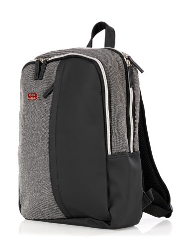 zaino porta pc grigio e nero originale 1000 Miglia