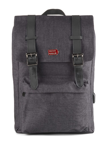zaino grigio scuro melange originale 1000 Miglia