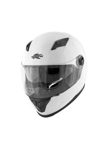 Casco integrale Kappa per moto e scooter in materiale termoplastico colore bianco