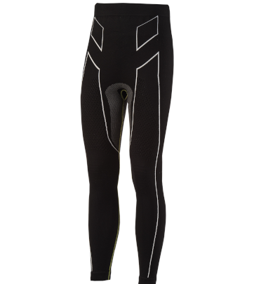 Pantaloni moto, bici e running tecnici sportivi antivento invernali neri e bianchi XTECH