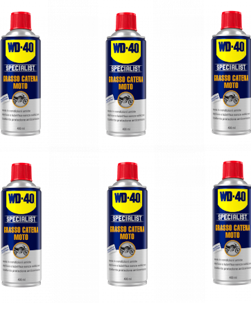 wd40 moto grasso catena 6pz