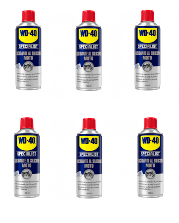 wd40 moto lucidante al silicone 6 pezzi