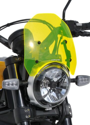 Cupolino basso sportivo ( + kit fissaggio ) Ermax per SCRAMBLER sixty2 2016 - 2017 - 2018 - 2019   satin grigio
