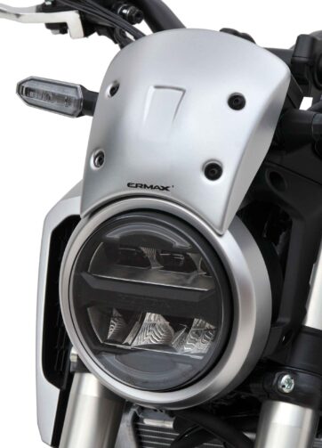 Cupolino  (19 cm en abs painted + fix en aluminum ) Ermax per CB 300 R 2019 - 2020, gris métal mat 2019 / 2020(mat axis gray metallic [nh303m] )