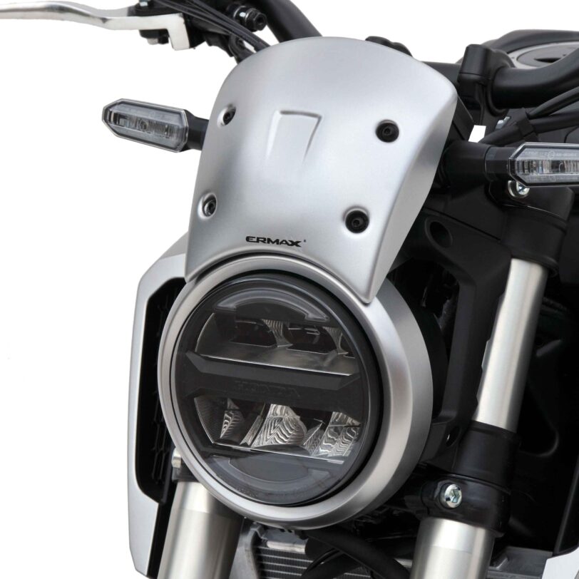 Cupolino  (19 cm en abs painted + fix en aluminum ) Ermax per CB 300 R 2019 - 2020, gris métal mat 2019 / 2020(mat axis gray metallic [nh303m] )