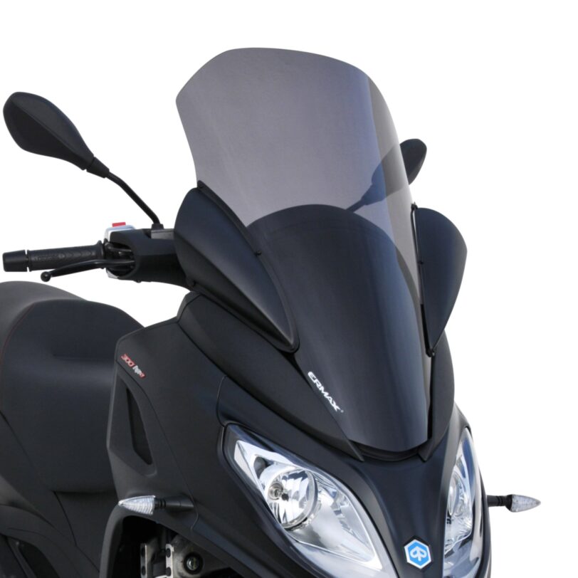 Cupolino parabrezza touring (with protections of hands en abs ) Ermax per MP3 300 HPE and HPE sport 2019 - 2020 grigio satinato opaco