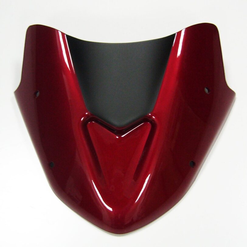 Mascherina anteriore (+ fitting kit . 20cm ) Ermax per CB1000 R 2018  2019  2020  rosso metallizzato / nero opaco  rouge métal/noir mat 2018/2020(candy chromosphere red [r 381]