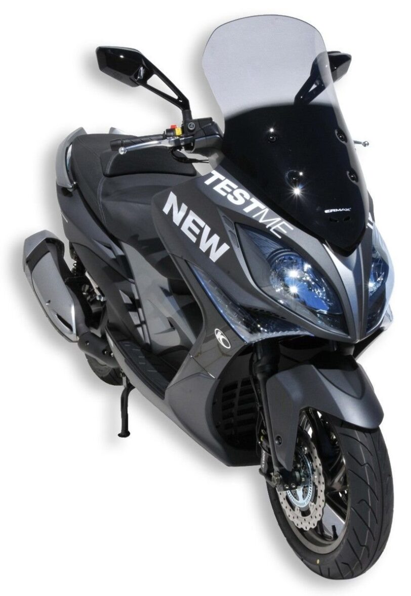 Parabrezza cupolino per Kymco 400I Xciting 2013 2014 2015 2016 2017 colore trasparente protezione maggiorata +10 cm prodotto da Ermax colore trasparente - immagine 2