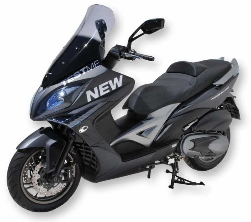 Parabrezza cupolino per Kymco 400I Xciting 2013 2014 2015 2016 2017 colore trasparente protezione maggiorata +10 cm prodotto da Ermax colore trasparente - immagine 3