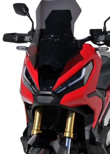 Parabrezza cupolino Honda XADV 2021  protezione maggiorata touring  prodotto da Ermax colore nero chiaro