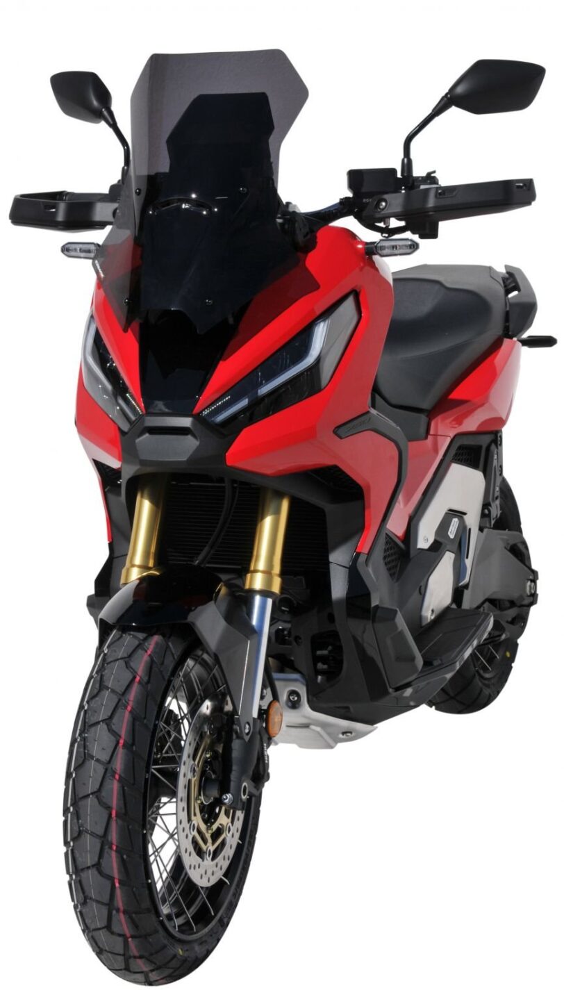 Parabrezza cupolino Honda XADV 2021  protezione maggiorata touring  prodotto da Ermax colore nero chiaro - immagine 2