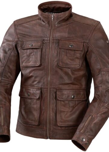 IXS Nick - Giacca in pelle da uomo Marrone - Taglia 52