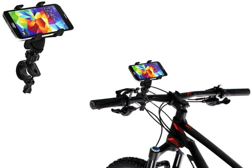 Porta Cellulare Universale per Bicicletta e Moto - Supporto Smartphone a Pinza - immagine 2