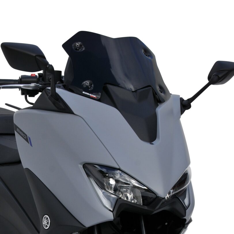 Cupolino basso sportivo (cutting en v   29cmrn Ermax per tmax 560 2020 grigio satinato opaco