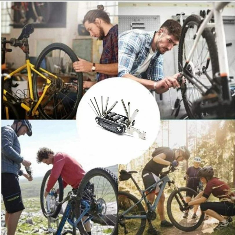 Set chiavi bici kit manutenzione e riparazione bici in acciaio - immagine 2