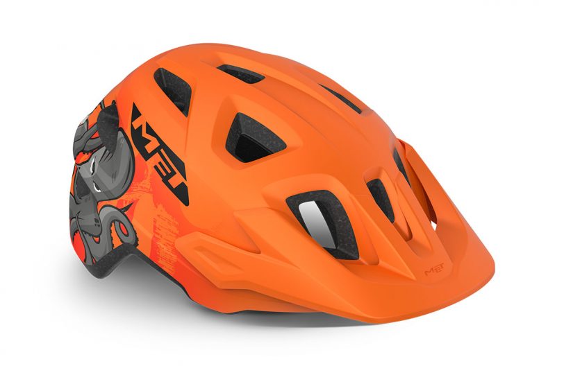 Casco bici MTB per Bambini MET ELDAR ARANCIONE POLIPO OPACO - immagine 4