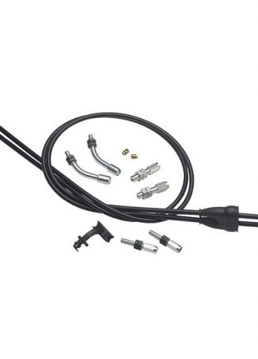 domino cavo gas con guaina nera universale per  moto stradali da accorciare in base alle esigenze