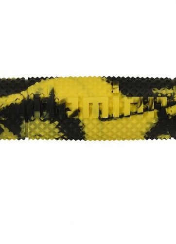domino coppia manopole modello snake bicolore giallo / nero in gomma per moto off road cross / enduro lunghezza: 120 mm accessori: 97.5595.04-00