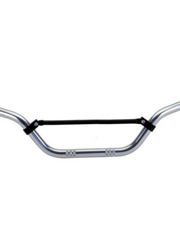 domino manubrio piega alta colore argento in alluminio autotemprante con traversino per moto off road cross / enduro dimensioni:lunghezza: a - 807 mm altezza: c - 176 mm sporgenza: d - 120 mm diametro: 22 mm