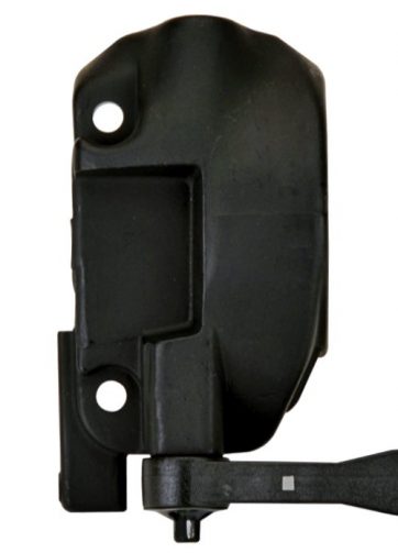 Calotta posteriore DOMINO nero verniciato in alluminio con leva choke per dispositivi elettrici sinistri 2a-8a per moto stradali 2124.04