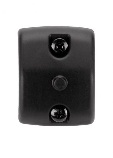 Calotta posteriore DOMINO nero in tecnopolimero per dispositivi elettrici sinistri serie 2b 97.4522.04