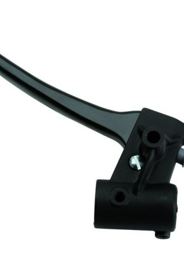 comando portaleva f.29 domino nero verniciato con leva in alluminio lato sinistro 2070.04