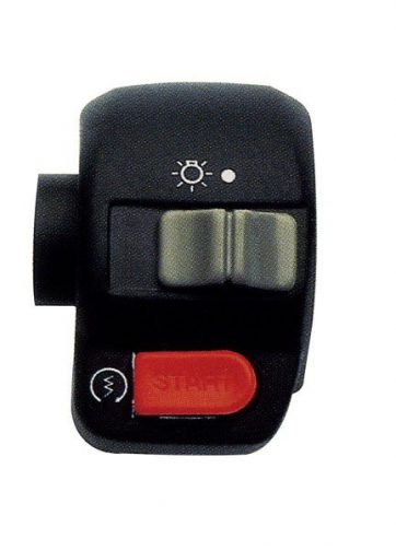 dispositivo destro domino nero con calotte in alluminio lunghezza cavo 500 mm 0008ab.1a.04-01