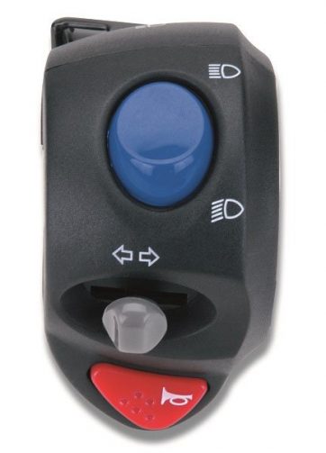 dispositivo sinistro domino nero con calotte in tecnopolimero lunghezza cavo 350 mm0029aa.7a.04-00
