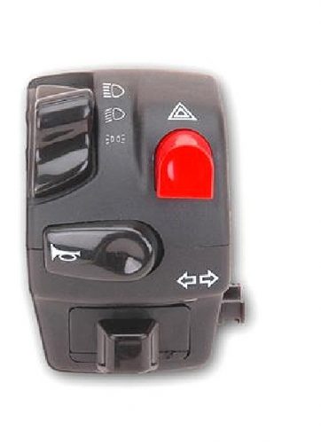 dispositivo sinistro domino nero con calotte in tecnopolimero lunghezza cavo 530 mm 0223aa.9a.04-02
