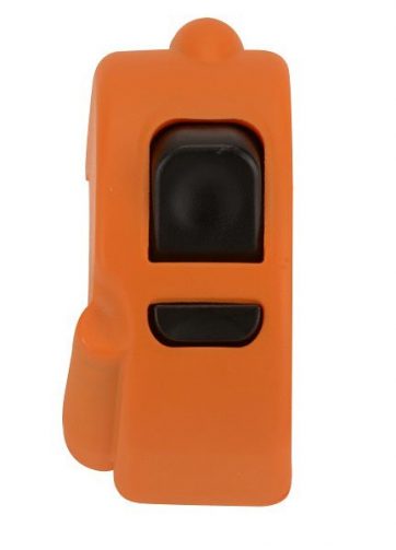 dispositivo destro domino arancione con calotte in tecnopolimero lunghezza cavo 1000 mm 0407ab.5d.04-00