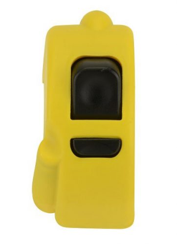 dispositivo destro domino giallo con calotte in tecnopolimero lunghezza cavo 1000 mm 0412ab.5d.04-00