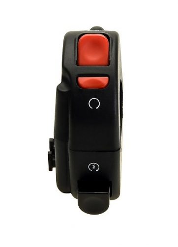 dispositivo destro domino nero con calotte in tecnopolimero lunghezza cavo 710 mm 0453ab.5d.04-00