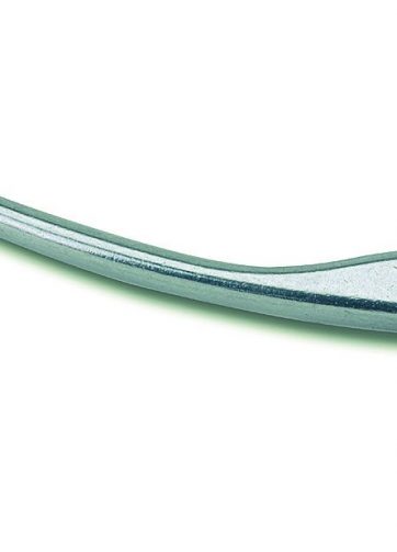 leva frizione domino sinistra fulcro 30 mm argento lucido brillantato in alluminio pressofuso 3333.61