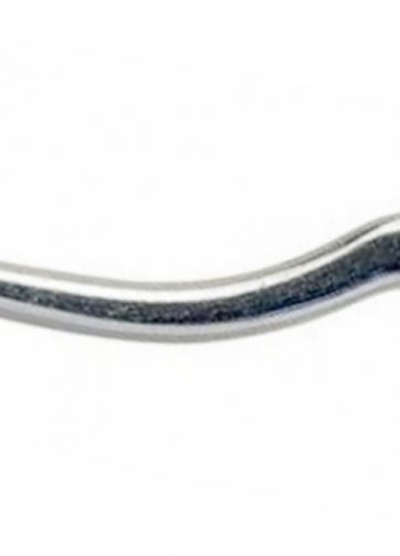 leva frizione domino sinistra fulcro 24 mm argento lucido brillantato in alluminio pressofuso 4491.61