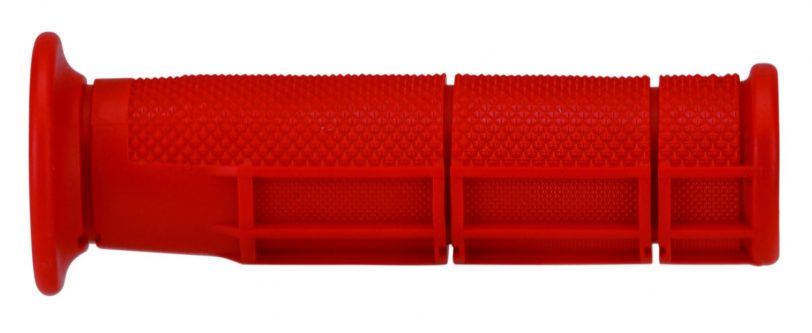 manopole domino rosse in gomma termoplastica per montaggio su manubrio per atv 0900.82.42.06-0 diametro 22 mm - immagine 2