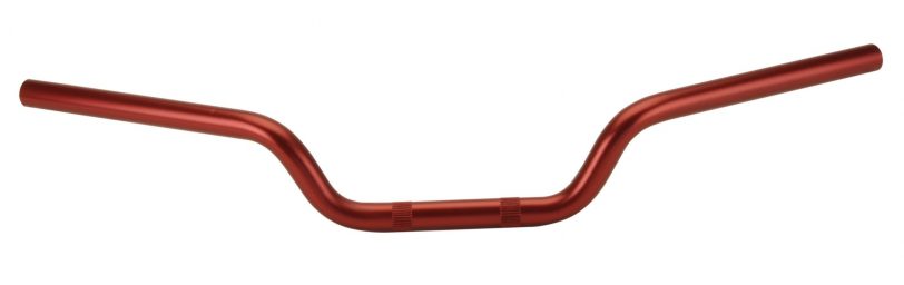 manubrio domino cross enduro offroad rosso anodizzato in alluminio avional 2014 9847.32.11.04 diametro 22 mm - immagine 2