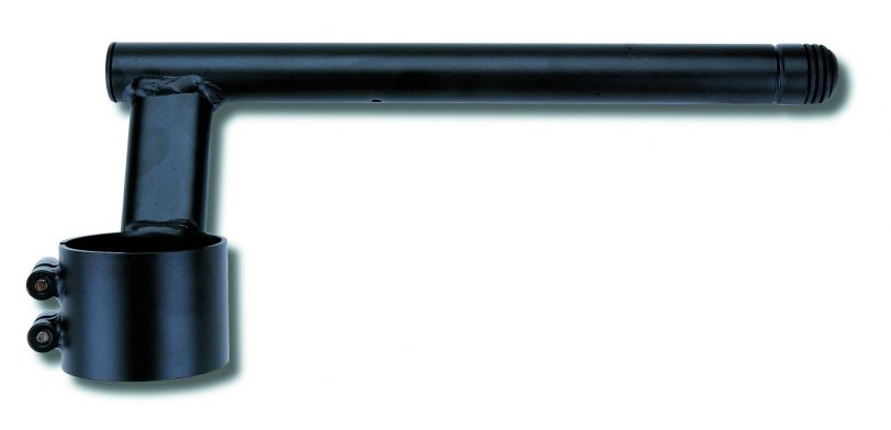 semimanubri domino nero verniciato in acciaio alta resistenza 0272.40.20.06 diametro forcella 52 mm - immagine 2
