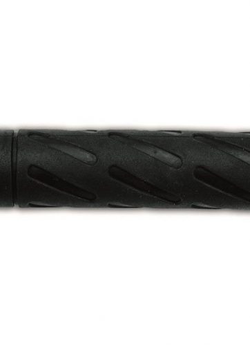 domino coppia manopole nere in gomma per moto stradali con misure diverse tra destra e sinistra lunghezza: destra 124 mm e sinistra 118 mm