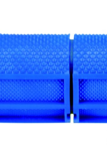 manopole domino blu in gomma termoplastica per montaggio su manubrio per atv 0900.82.48.06-0 diametro 22 mm
