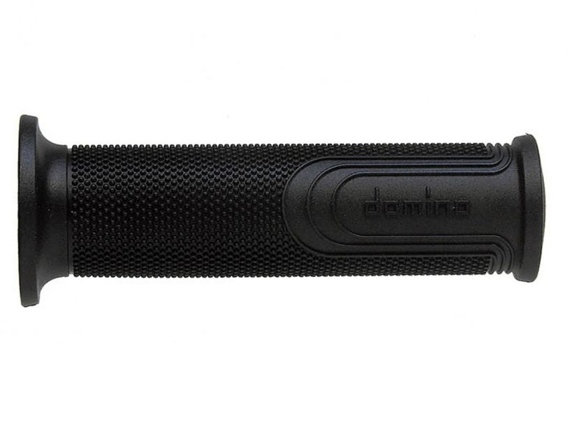 manopole domino nere in gomma termoplastica con finitura multiconica 6274.82.40.06-0 diametro 22 mm