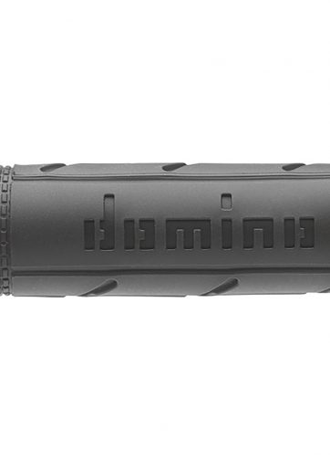 manopole domino antracite/nere in gomma termoplastica bicomponente con finitura firm a25041c4072c7-0 diametro 22 mm