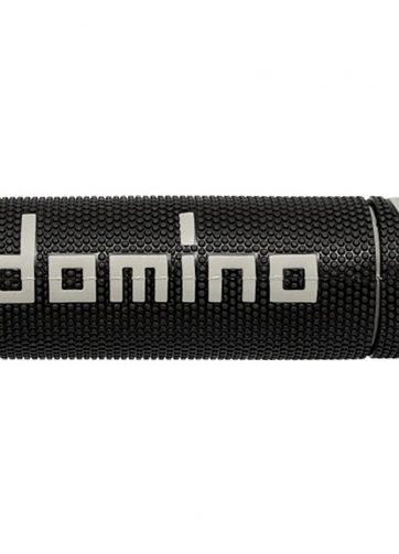 manopole domino nere/grigie in gomma termoplastica bicomponente con finitura multiconica a45041c5240b7-0 diametro 22 mm