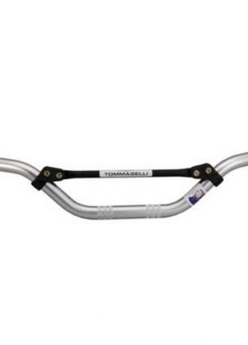 manubrio domino cross enduro offroad argentro anodizzato in alluminio autotemprante 0822.32.14.04 diametro 22 mm