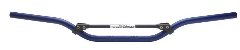 manubrio domino cross enduro offroad blu anodizzato in alluminio avional 2014 1072.32.12.04 diametro 22 mm