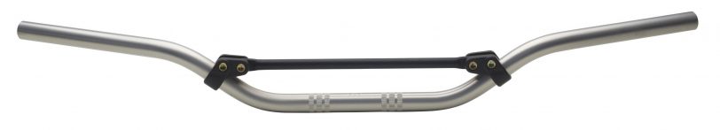 manubrio domino cross enduro offroad argento anodizzato in alluminio avional 2014 1072.32.14.04 diametro 22 mm