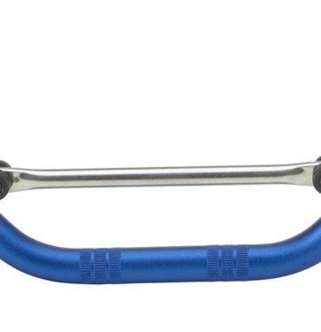 manubrio domino blu anodizzato in alluminio autotemprante 2040.32.12.04 diametro 22 mm