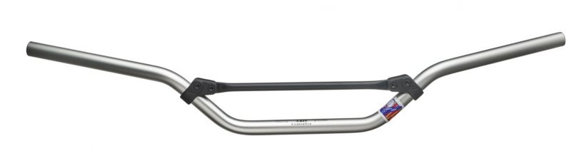manubrio domino cross enduro offroad argento anodizzato in alluminio avional 2014 2500.32.14.04 diametro 22 mm