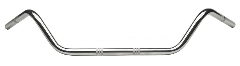 manubrio domino argento lucido cromato in acciaio 6756.33.00.04 diametro 22 mm