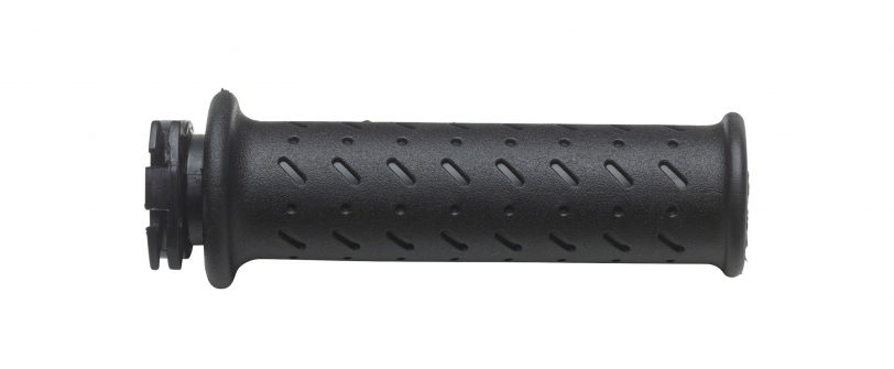 Tubo gas DOMINO nero con manopola sovrastampata sinistra in gomma termoplastica Triumph 2007.97.40.04-0